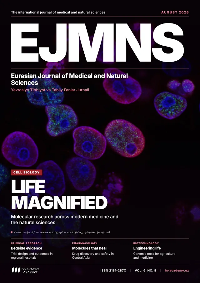 Eurasian Journal of Medical and Natural Sciences muqovasi