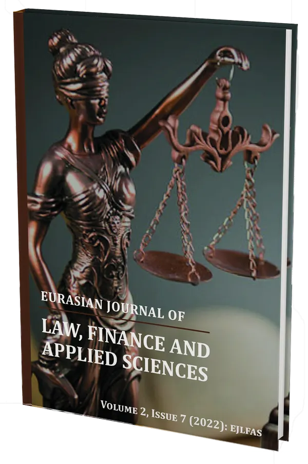 Eurasian Journal of Law, Finance and Applied Sciences